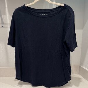 LOFT Navy scoop neck Casual Tee